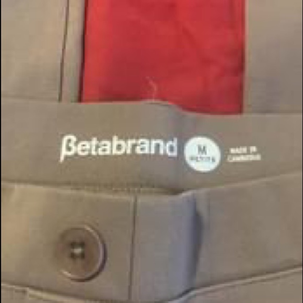 Betabrand Petite Khaki Boot Cut Dress Yoga Pants